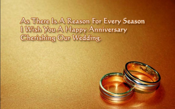 happy marriage anniversery wishes with rings