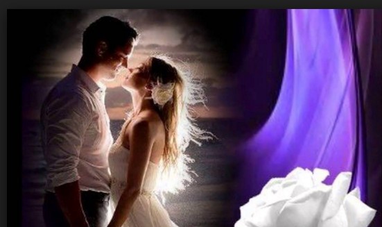 couple images in moon light 