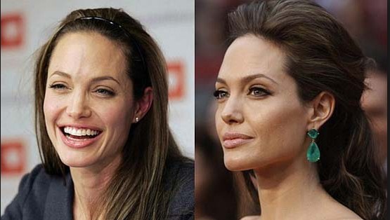 with out make up Angelina jolie