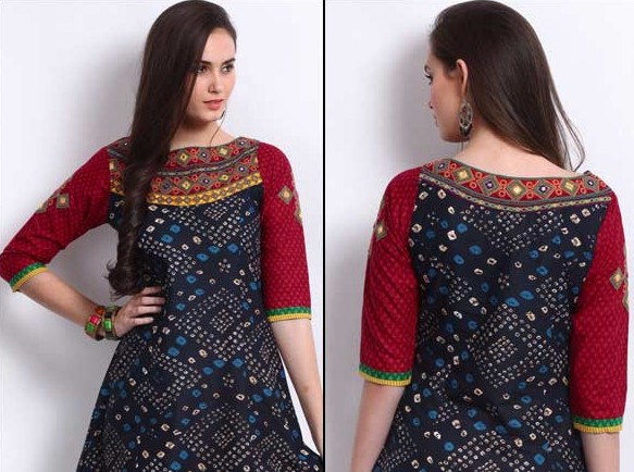 churidar dress neck designs
