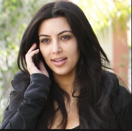 Kim without make up