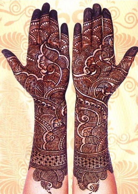 Indian style mehndi design