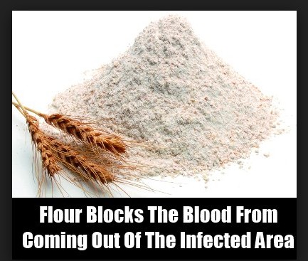 Use Of flour To Stop Bleeding