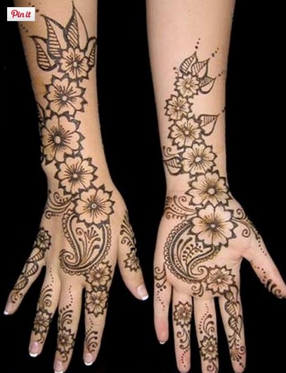 Henna For Wedding Mehndi Design Right Hand Front Side