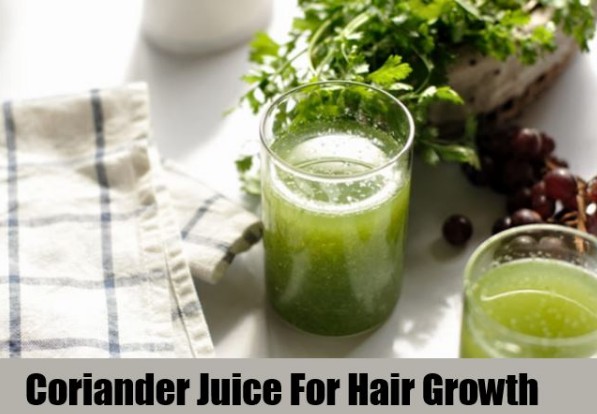 coriander juice to prevent hair fall