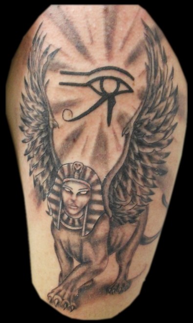 egyptian arm tattoo design