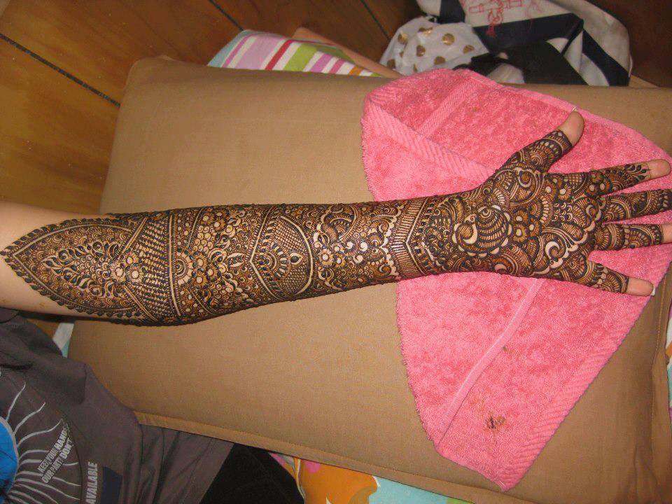 Desain Pernikahan Indian Wedding Full Hand Mehndi Design