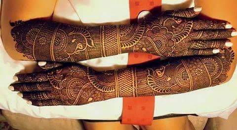 dulhan mehndi design for wedding