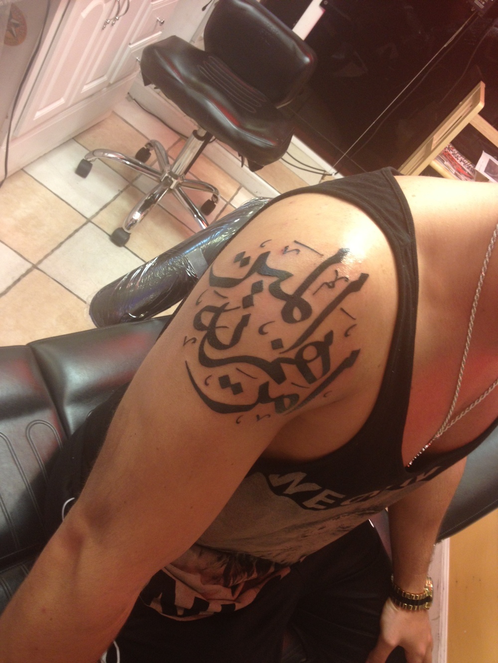 passion for love arabic tattoo design