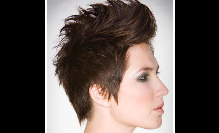brown spike emo hairstyle