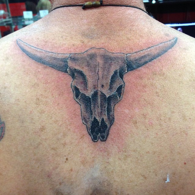 tribal bull tattoo design