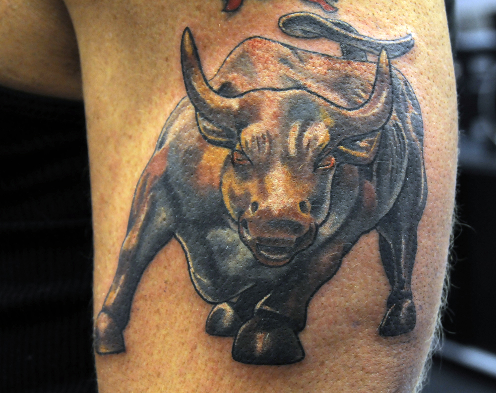 bull tattoo design