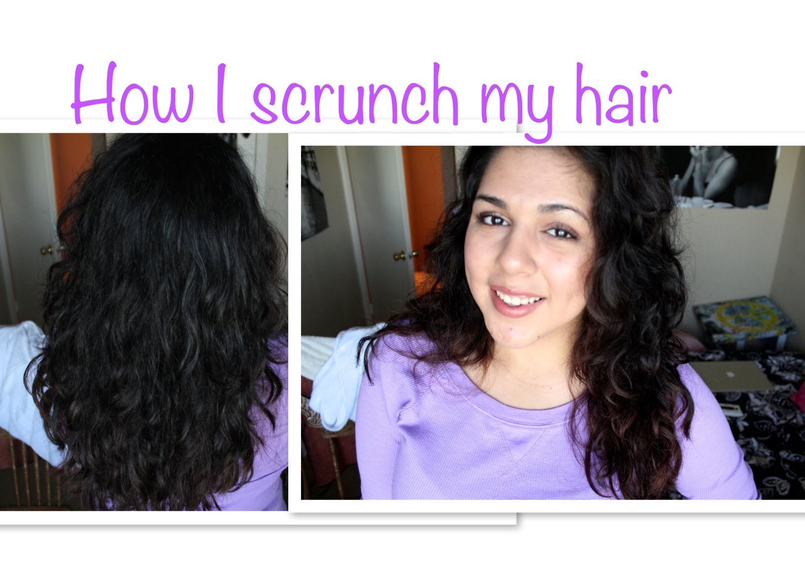 how i scrunch hair