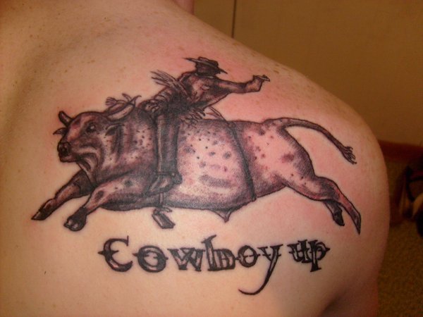 amazing bull tattoo design
