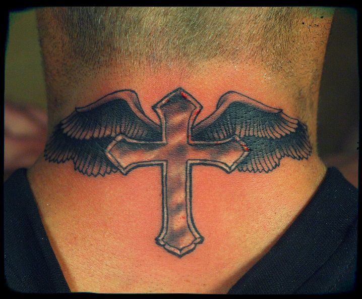 neck david beckham tattoo design