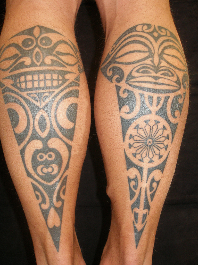 face of maori tattoo