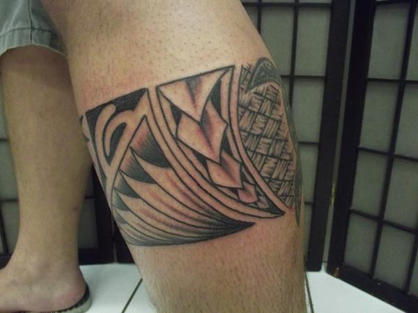 leg band maori tattoo