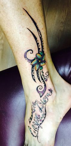 carpe diem with flower tattoo
