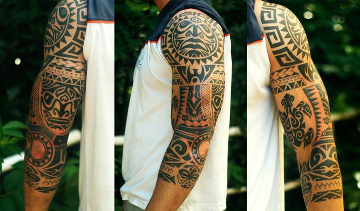 sleeve maori tattoo design