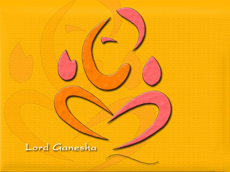 beautiful symbol of the lord ganesha