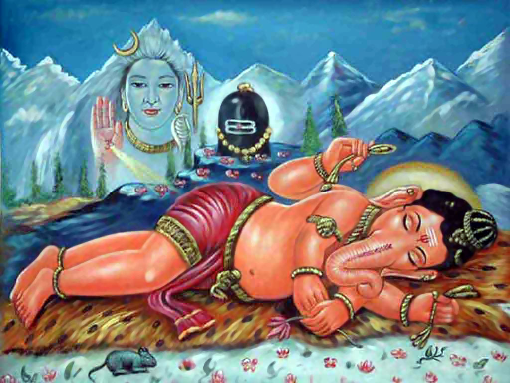Sleeping Ganesha Wallpaper for Desktop