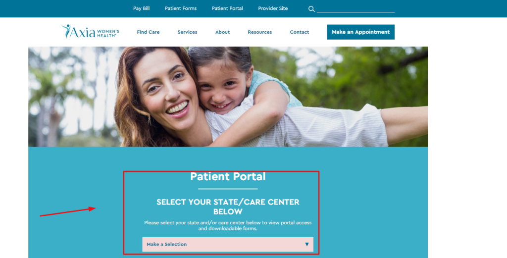 Axia Women's Health Patient Portal