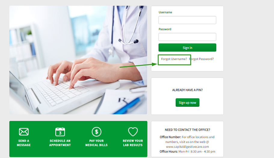 Capital Digestive Care Patient Portal 9163