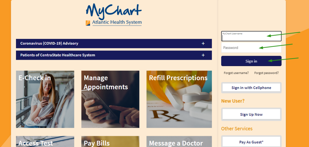 Centrastate Patient Portal