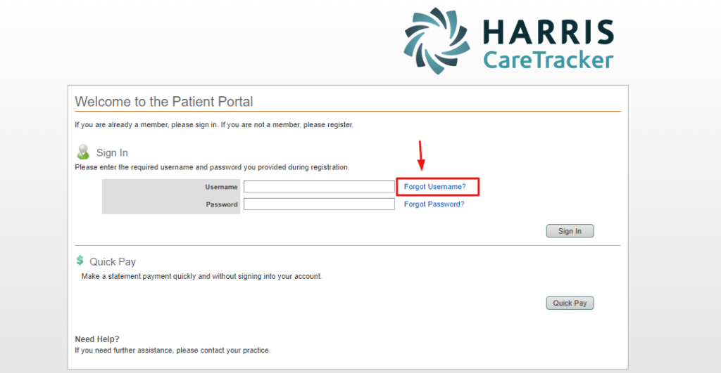 Harris Caretracker Patient Portal Login Www healthtracker