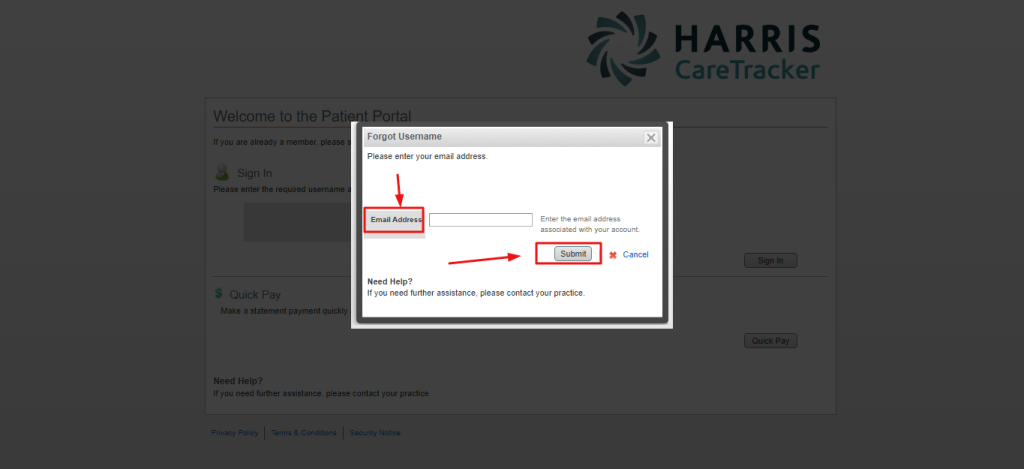 Harris Caretracker Patient Portal Login Www healthtracker