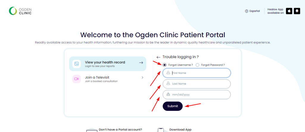 Ogden Clinic Patient Portal