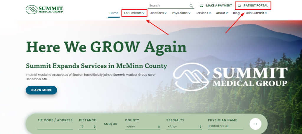 Summit Medical Group Patient Portal