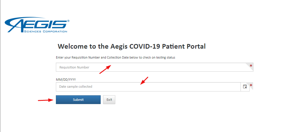 Aegislabs Patient Portal