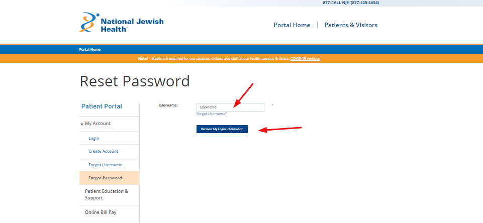 National Jewish Patient Portal