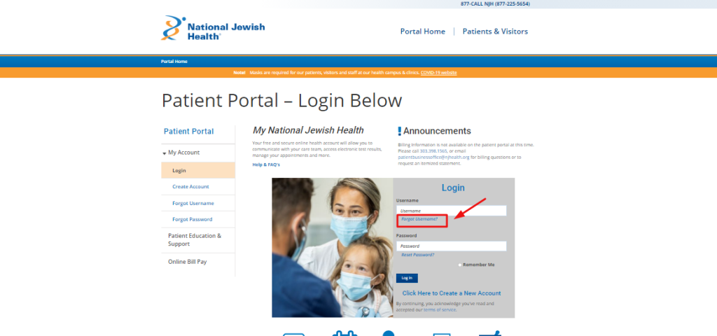 National jewish patient portal login nationaljewish