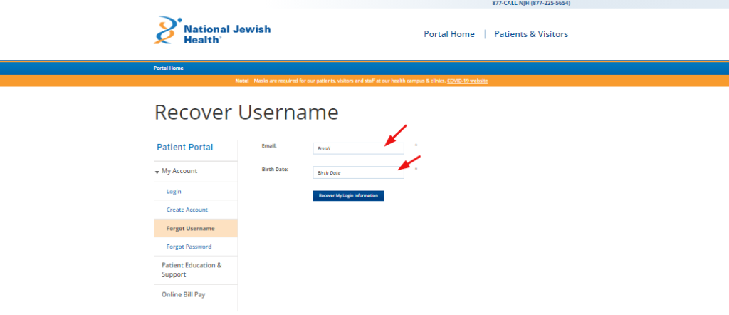National jewish patient portal login nationaljewish