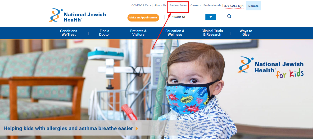 National jewish patient portal login nationaljewish