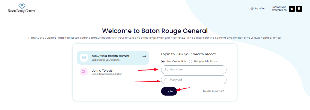 Baton Rouge General Patient Portal