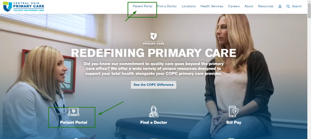 Central Ohio Primary Healthcare Patient Portal