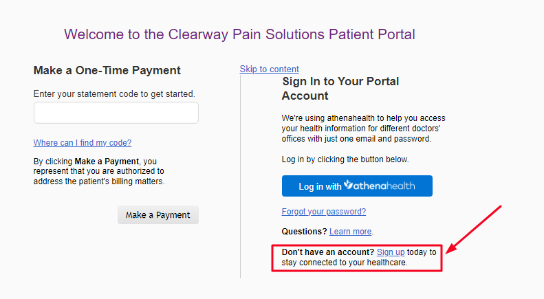 Clearway Patient Portal 