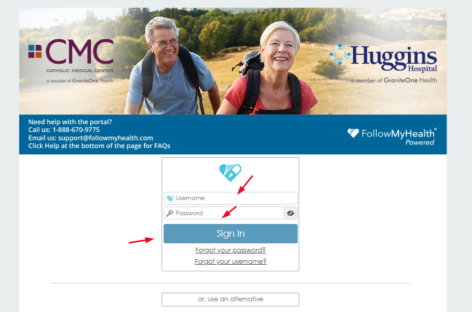 Huggins Hospital Patient Portal