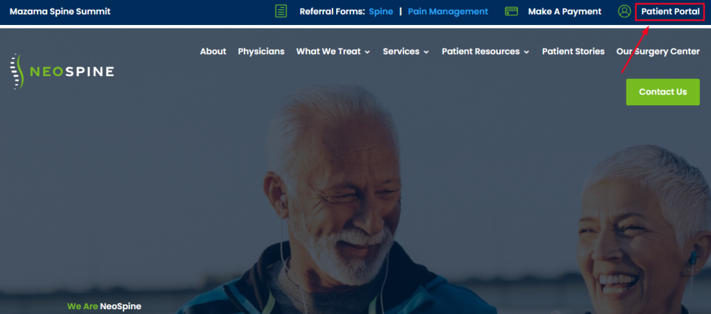 Neospine Patient Portal