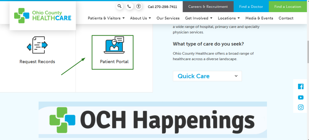Ohio County Patient Portal