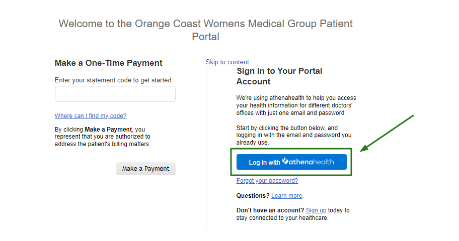 Orange Coast Womens Medical Group Patient Portals 3 