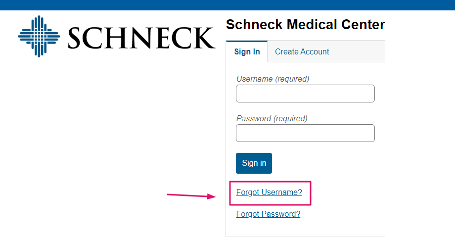 Schneck Patient Portal
