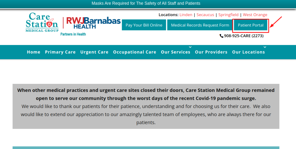 Care Station Patient Portal