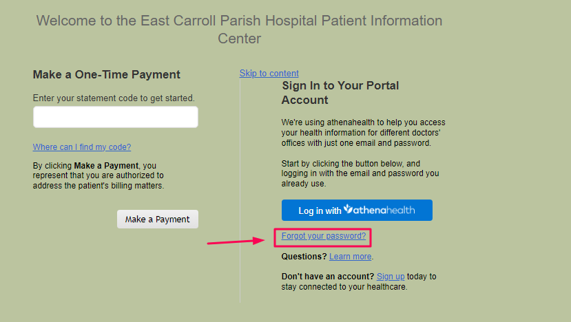 East Carroll Parish Hospital Patient Portal