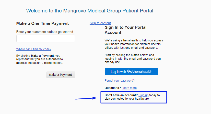 Mangrove Medical Patient Portal