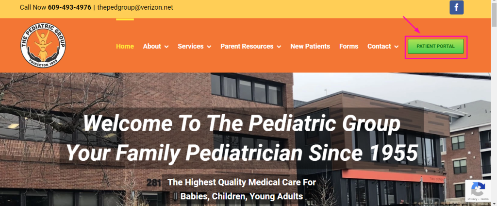 Pediatric Group Patient Portal 
