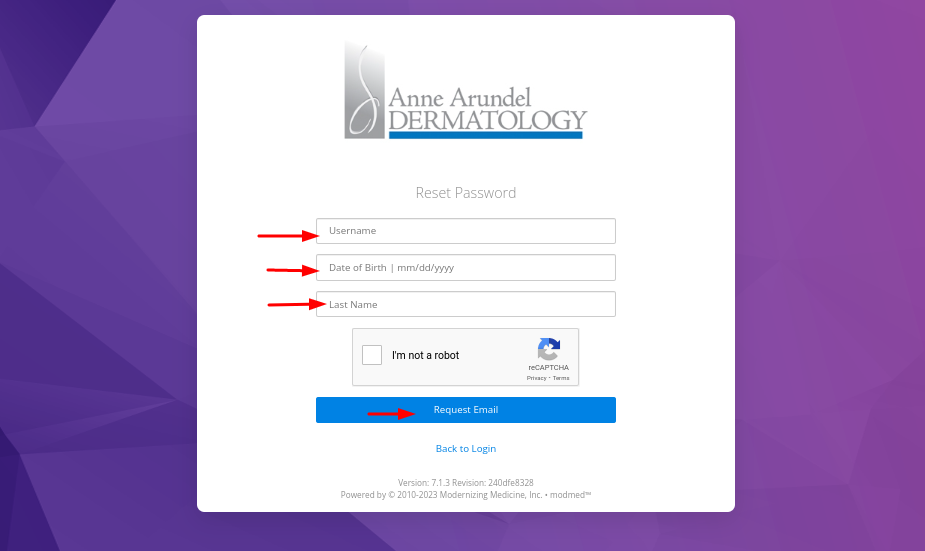 Anne Arundel Dermatology Patient Portal